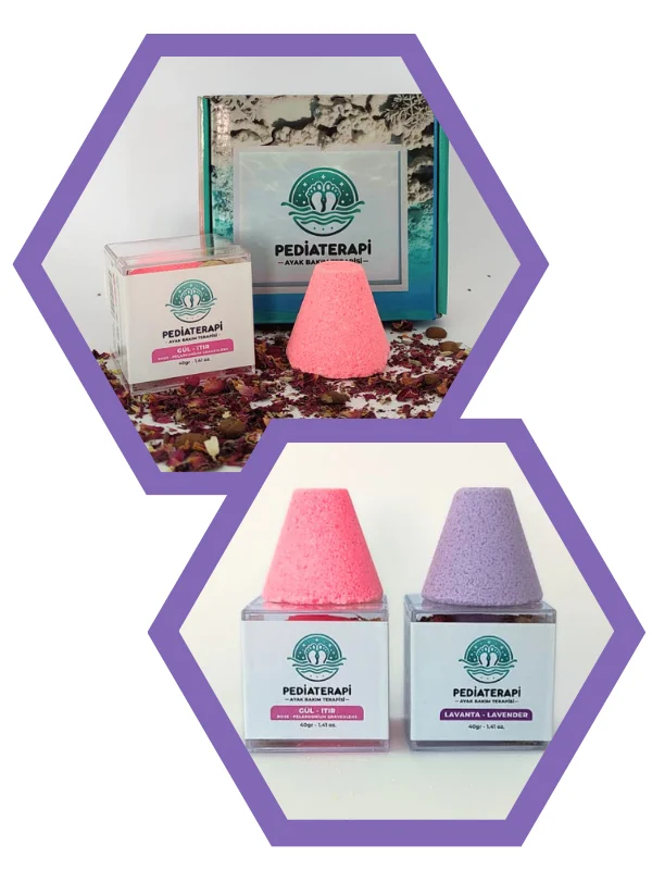 Pediaterapi Ayak Bakım Terapisi – Gül-Itır ve Lavanta 2’li Set