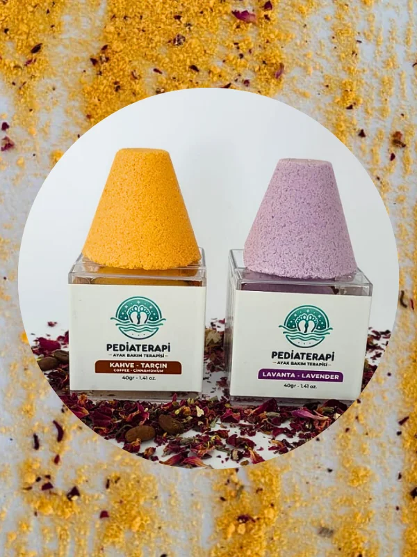 Pediaterapi Ayak Bakım Terapisi Kahve-Tarçın ve Lavanta 2’li Set