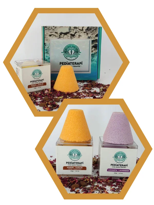 Pediaterapi Ayak Bakım Terapisi Kahve-Tarçın ve Lavanta 2’li Set